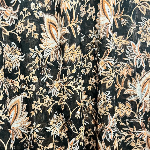 INC International Concepts Floral Print Ruffle Blouse Top in Size Medium - Picture 5 of 8